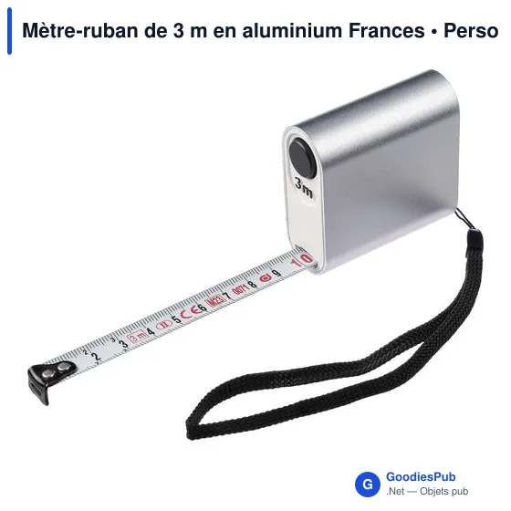 Mètre-ruban de 3 m en aluminium Frances - Image 4