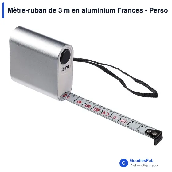 Mètre-ruban de 3 m en aluminium Frances - Image 6