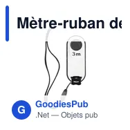 Mètre-ruban de 3 m en aluminium Frances - Miniature 7