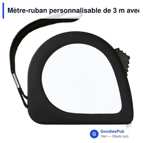 Mètre-ruban personnalisable de 3 m avec logo - Effran