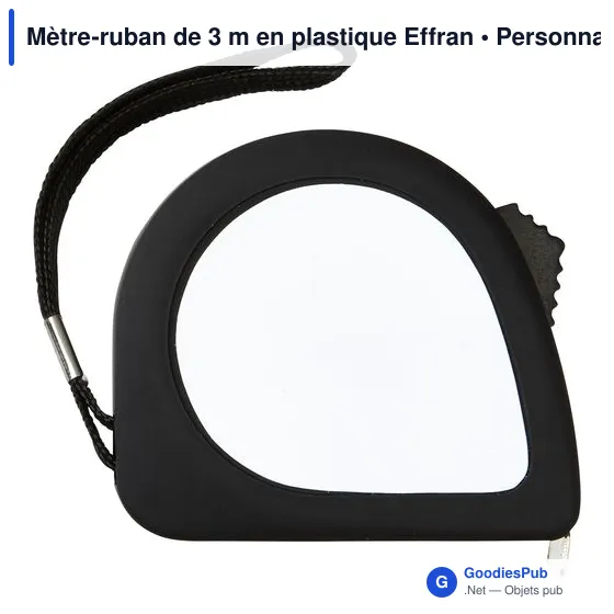 Mètre-ruban personnalisable de 3 m avec logo - Effran - Image 1