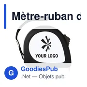 Mètre-ruban personnalisable de 3 m avec logo - Effran - Miniature 4