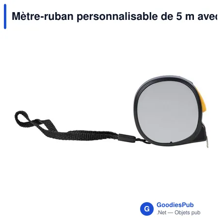 Mètre-ruban personnalisable de 5 m avec logo - Selina