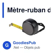Mètre-ruban de 5 m en ABS Selina - Miniature 5