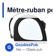 Mètre-ruban personnalisable de 5 m avec logo - Emmanuel - Miniature 1