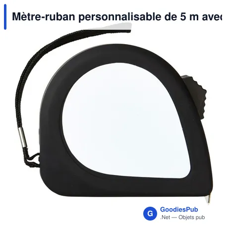 Mètre-ruban personnalisable de 5 m avec logo - Emmanuel