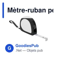Mètre-ruban personnalisable de 5 m avec logo - Emmanuel - Miniature 3