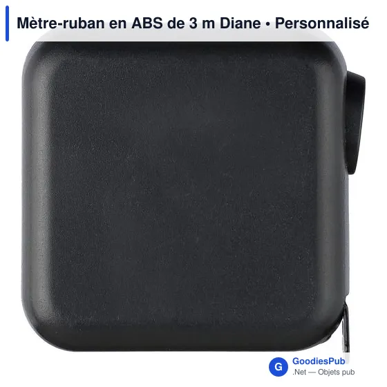 Mètre-ruban personnalisable en ABS de 3 m avec logo - Diane - Image 2