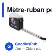 Mètre-ruban personnalisable en ABS de 3 m avec logo - Diane - Miniature 4