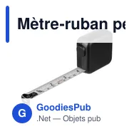 Mètre-ruban personnalisable en ABS de 3 m avec logo - Diane - Miniature 5