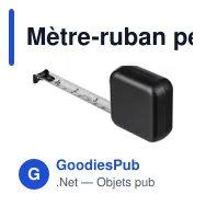 Mètre-ruban personnalisable en ABS de 3 m avec logo - Diane - Miniature 6