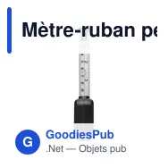 Mètre-ruban personnalisable en ABS de 3 m avec logo - Diane - Miniature 7