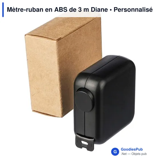 Mètre-ruban personnalisable en ABS de 3 m avec logo - Diane - Image 10