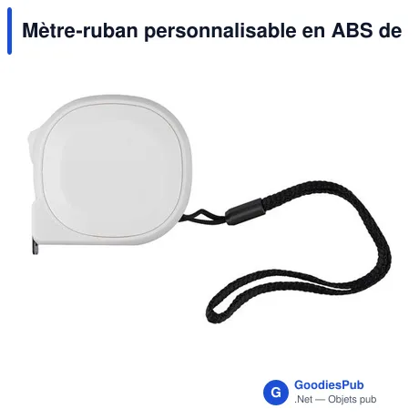 Mètre-ruban personnalisable en ABS de 3 m avec logo - Dorothy
