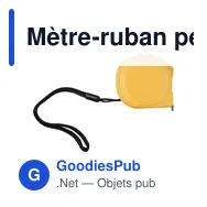 Mètre-ruban personnalisable en ABS de 3 m avec logo - Dorothy - Miniature 11