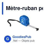 Mètre-ruban personnalisable en ABS de 3 m avec logo - Dorothy - Miniature 3