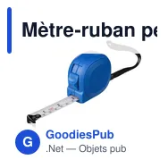Mètre-ruban personnalisable en ABS de 3 m avec logo - Dorothy - Miniature 4