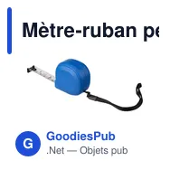 Mètre-ruban personnalisable en ABS de 3 m avec logo - Dorothy - Miniature 5