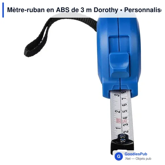 Mètre-ruban personnalisable en ABS de 3 m avec logo - Dorothy - Image 7