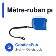 Mètre-ruban personnalisable en ABS de 3 m avec logo - Dorothy - Miniature 8