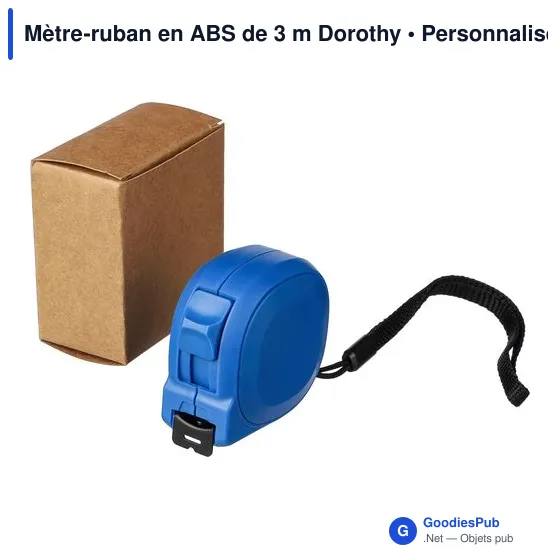 Mètre-ruban personnalisable en ABS de 3 m avec logo - Dorothy - Image 9