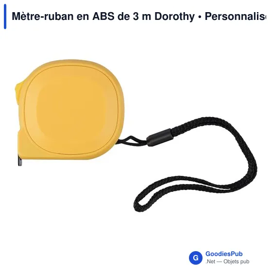 Mètre-ruban personnalisable en ABS de 3 m avec logo - Dorothy - Image 10