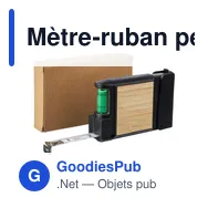 Mètre-ruban personnalisable en ABS de 3 m avec logo - Jeff - Miniature 11