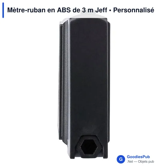 Mètre-ruban personnalisable en ABS de 3 m avec logo - Jeff - Image 7