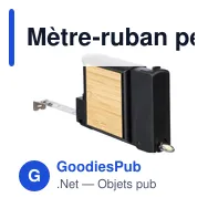 Mètre-ruban personnalisable en ABS de 3 m avec logo - Jeff - Miniature 9