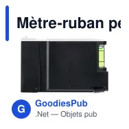 Mètre-ruban personnalisable en ABS de 3 m avec logo - Jeff - Miniature 10