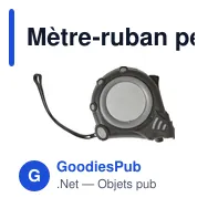 Mètre-ruban personnalisable 3 m avec logo - Ramos - Miniature 1