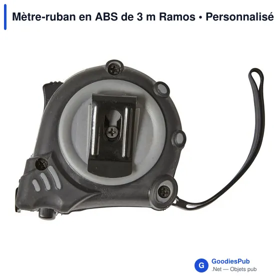 Mètre-ruban personnalisable 3 m avec logo - Ramos - Image 6
