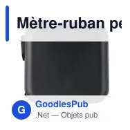 Mètre-ruban personnalisable en ABS de 5 m avec logo - Donald - Miniature 1