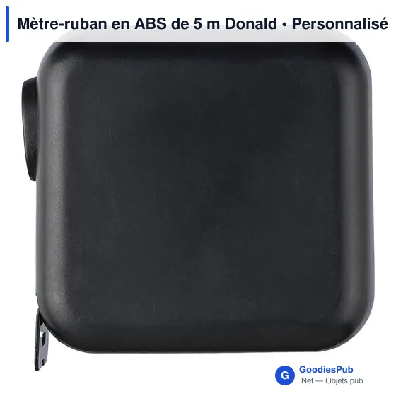Mètre-ruban personnalisable en ABS de 5 m avec logo - Donald - Image 1