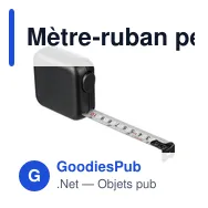 Mètre-ruban personnalisable en ABS de 5 m avec logo - Donald - Miniature 3