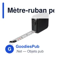 Mètre-ruban personnalisable en ABS de 5 m avec logo - Donald - Miniature 5