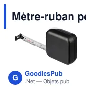 Mètre-ruban personnalisable en ABS de 5 m avec logo - Donald - Miniature 6