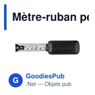 Mètre-ruban personnalisable en ABS de 5 m avec logo - Donald - Miniature 7