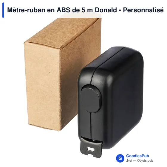 Mètre-ruban personnalisable en ABS de 5 m avec logo - Donald - Image 10
