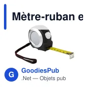 Mètre-ruban en ABS de 5 m Maximus - Miniature 1