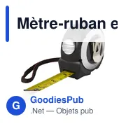 Mètre-ruban en ABS de 5 m Maximus - Miniature 2