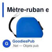 Mètre-ruban personnalisable 3 m avec logo - Cassie - Miniature 1