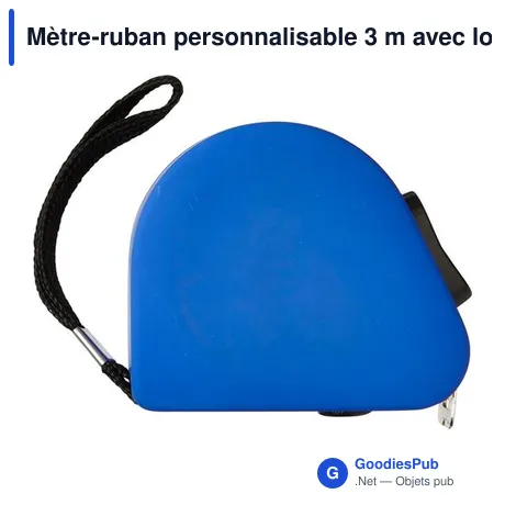 Mètre-ruban personnalisable 3 m avec logo - Cassie