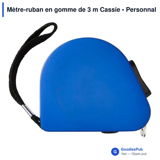 Mètre-ruban personnalisable 3 m avec logo - Cassie - Image 1
