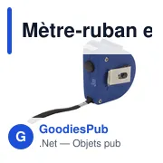 Mètre-ruban personnalisable 3 m avec logo - Cassie - Miniature 2