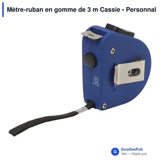 Mètre-ruban personnalisable 3 m avec logo - Cassie - Image 2