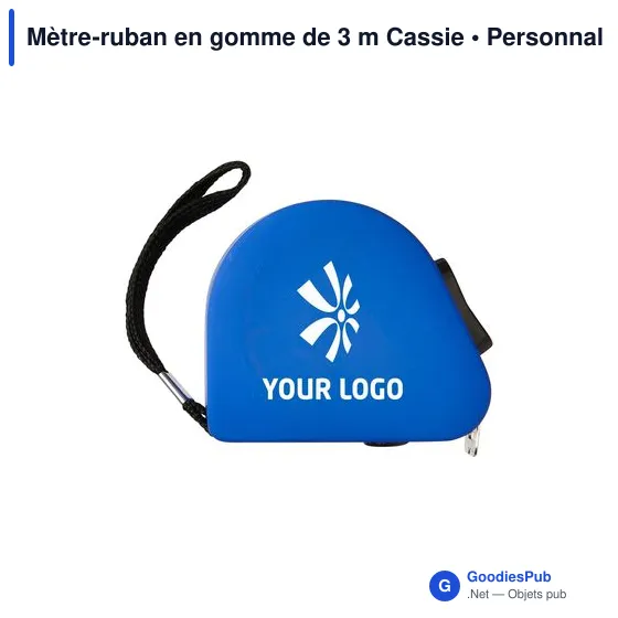 Mètre-ruban personnalisable 3 m avec logo - Cassie - Image 7