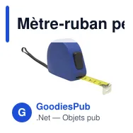 Mètre-ruban personnalisable en gomme de 5 m avec logo - Caroline - Miniature 4