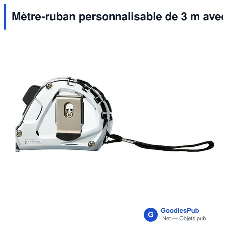 Mètre-ruban personnalisable de 3 m avec logo - Zuzanna