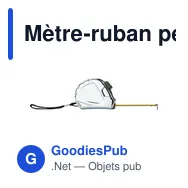 Mètre-ruban personnalisable de 3 m avec logo - Zuzanna - Miniature 2